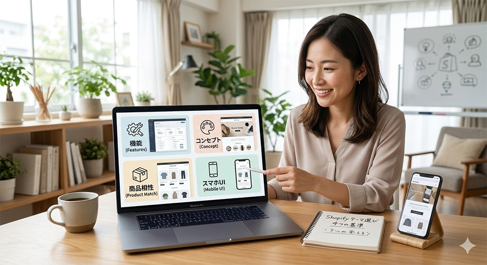 Shopifyテーマの正しい選び方。絶対にチェックすべき4つの基準