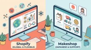 【2026年最新】Shopify vs makeshop徹底比較｜費用・機能・サポートの違いを完全解説